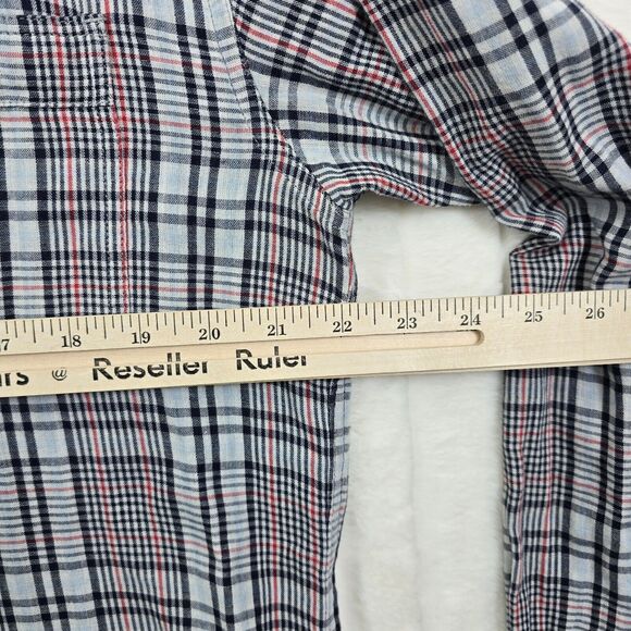 CARBON2COBALT Shirt Men's Gray Plaid Check Button Up Shirt Size M - Picture 9 of 10